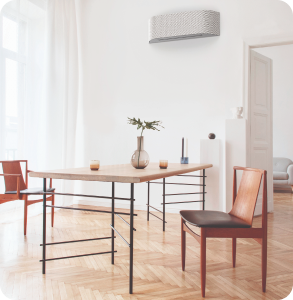 split system airconditioner in dining room