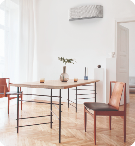 split system airconditioner in dining room