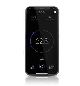 Smart home thermostat app mobile