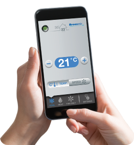 Control evaporative cooling on smartphone